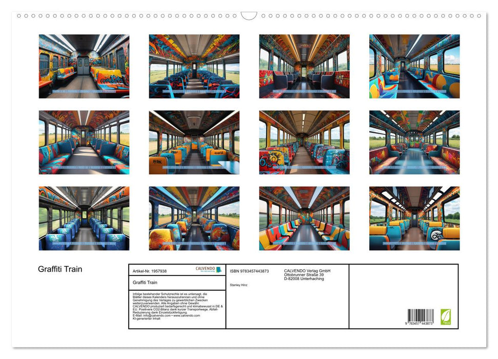 Graffiti Train (CALVENDO Wandkalender 2026)