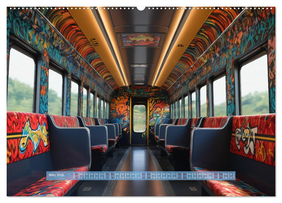 Graffiti Train (CALVENDO Wandkalender 2026)
