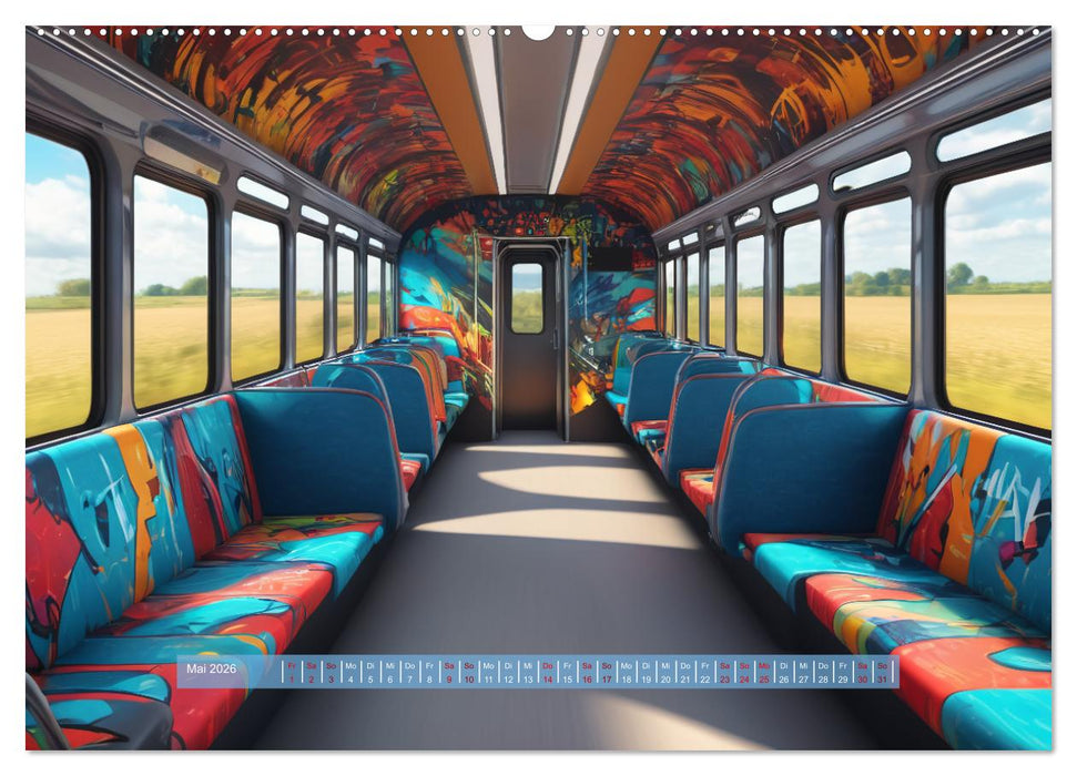Graffiti Train (CALVENDO Wandkalender 2026)