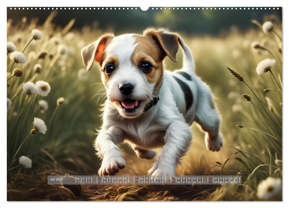 Kuschelige Hunde - kleine Herzensbrecher in Aktion (CALVENDO Premium Wandkalender 2026)