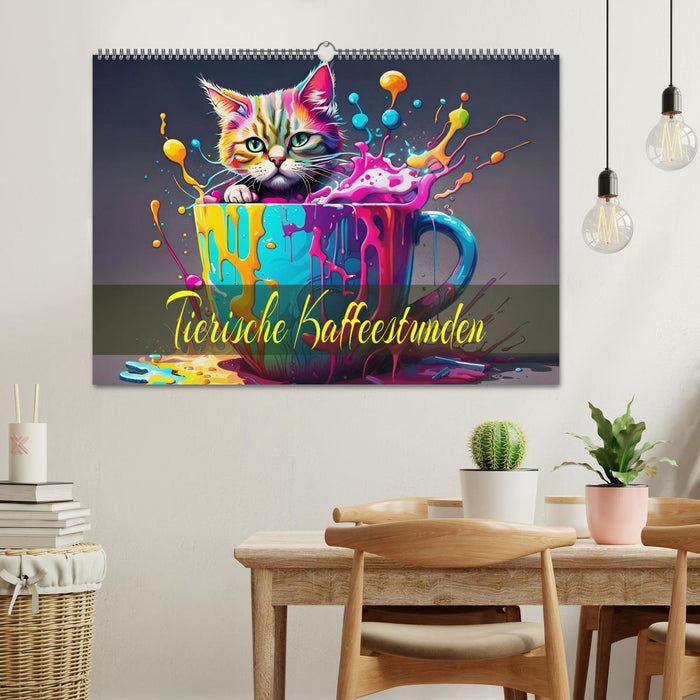 Tierische Kaffeestunden (CALVENDO Wandkalender 2026)