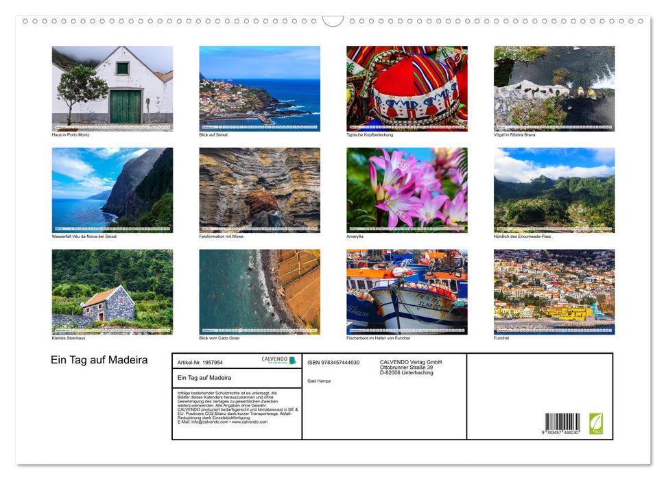 Ein Tag auf Madeira (CALVENDO Wandkalender 2026)