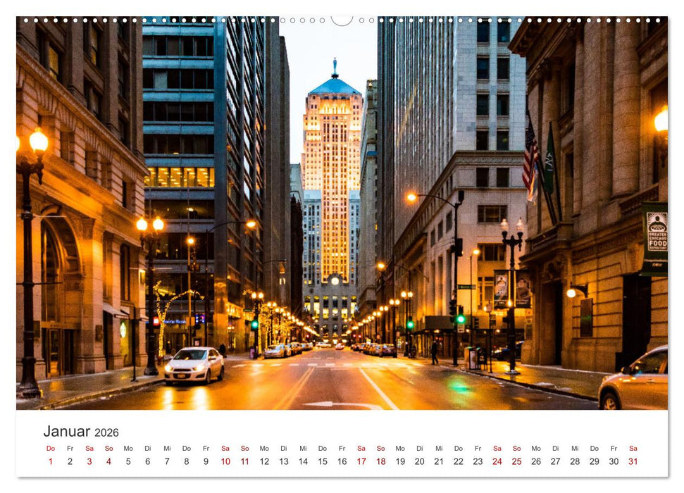 Chicago - Eine einzigartige Stadt. (CALVENDO Premium Wandkalender 2026)