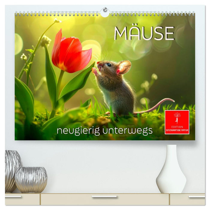 Mäuse - neugierig unterwegs (CALVENDO Premium Wandkalender 2026)