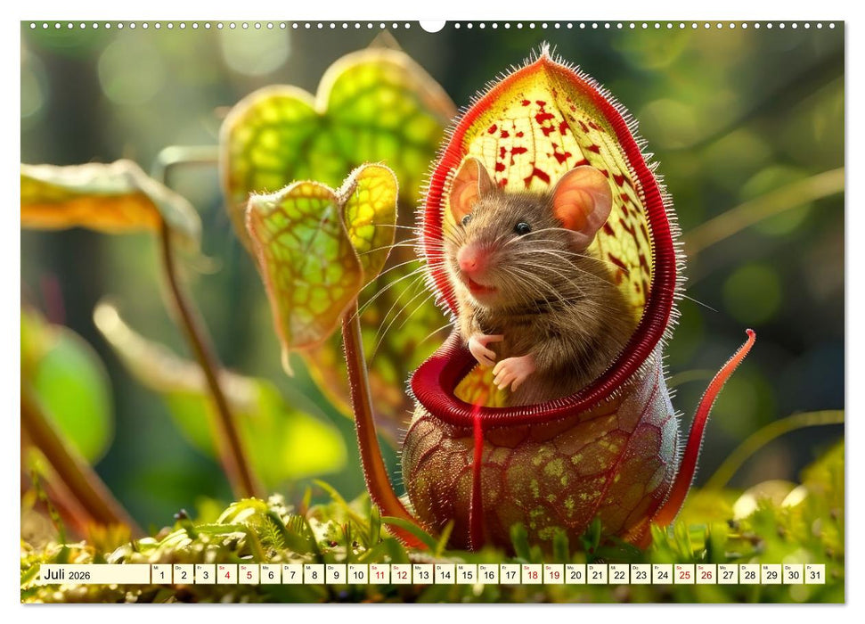 Mäuse - neugierig unterwegs (CALVENDO Premium Wandkalender 2026)