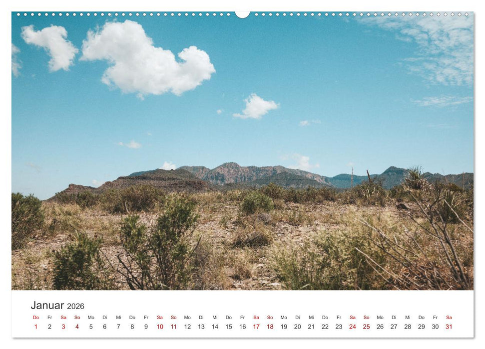 Texas - The Lone Star State (CALVENDO Premium Wandkalender 2026)
