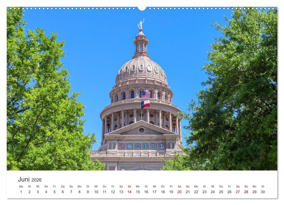 Texas - The Lone Star State (CALVENDO Premium Wandkalender 2026)