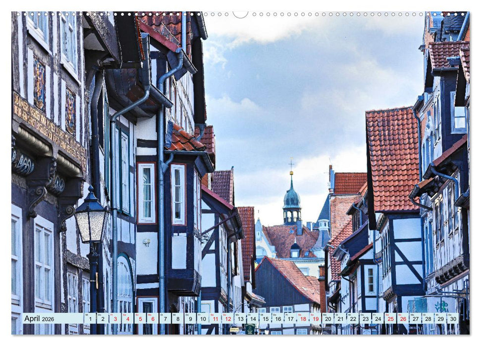 Hameln - Fachwerk und Weserrenaissance (CALVENDO Wandkalender 2026)