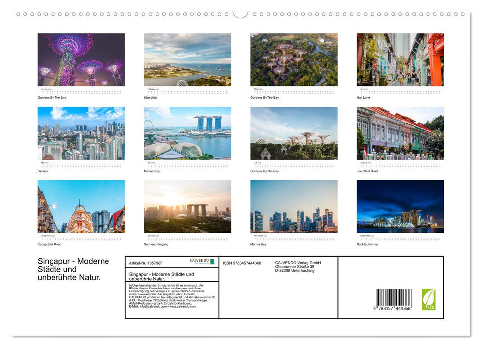 Singapur - Moderne Städte und unberührte Natur. (CALVENDO Premium Wandkalender 2026)