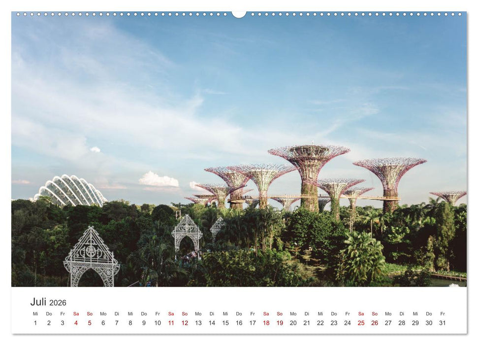 Singapur - Moderne Städte und unberührte Natur. (CALVENDO Premium Wandkalender 2026)