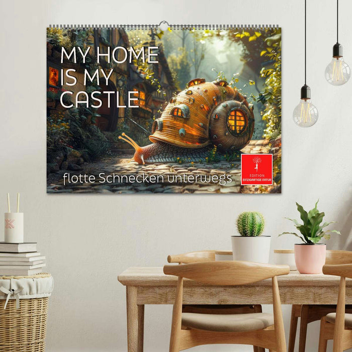 My home is my castle - flotte Schnecken unterwegs (CALVENDO Wandkalender 2026)