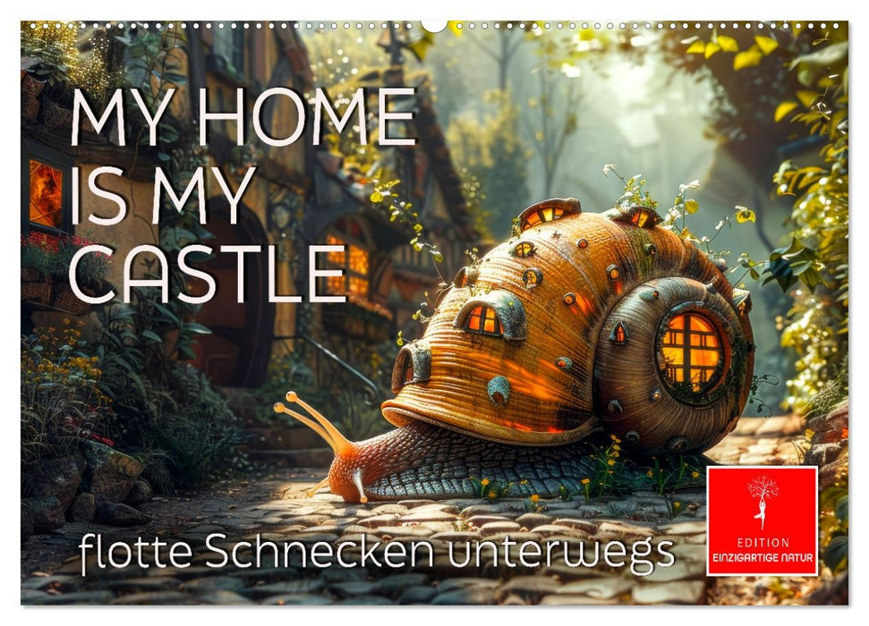 My home is my castle - flotte Schnecken unterwegs (CALVENDO Wandkalender 2026)