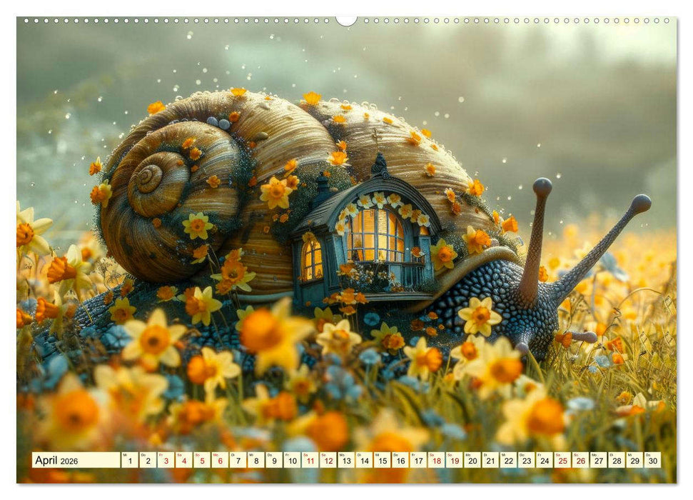 My home is my castle - flotte Schnecken unterwegs (CALVENDO Wandkalender 2026)