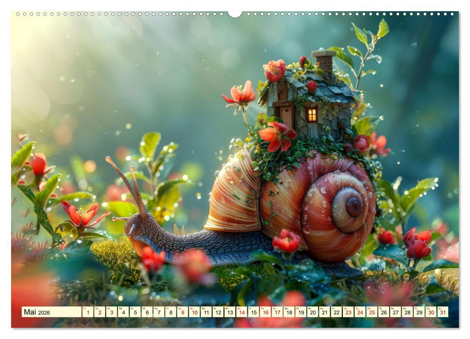 My home is my castle - flotte Schnecken unterwegs (CALVENDO Wandkalender 2026)