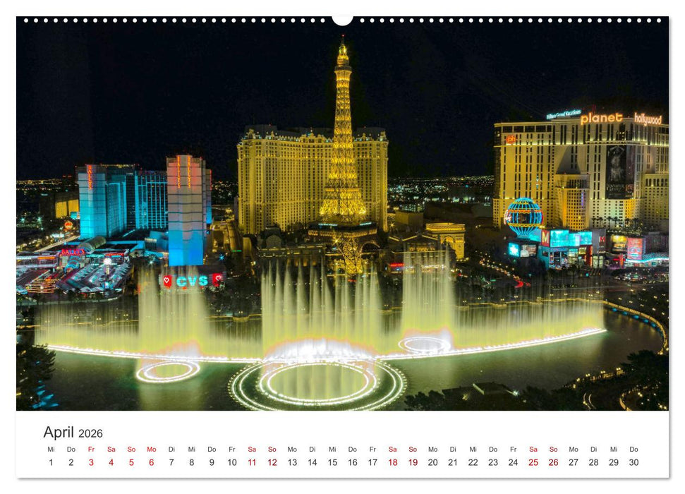 Las Vegas - Spiel, Spaß und Glück (CALVENDO Premium Wandkalender 2026)