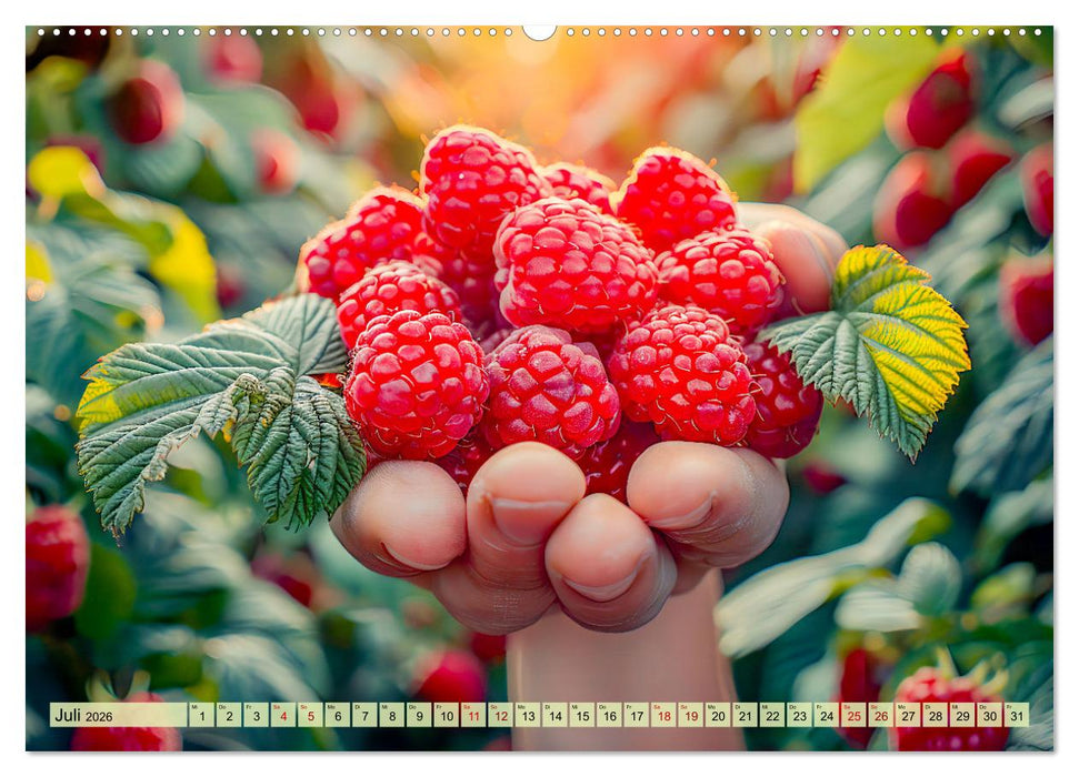 Ernteglück - Eine handvoll süßer Früchte zum Anbeißen (CALVENDO Premium Wandkalender 2026)