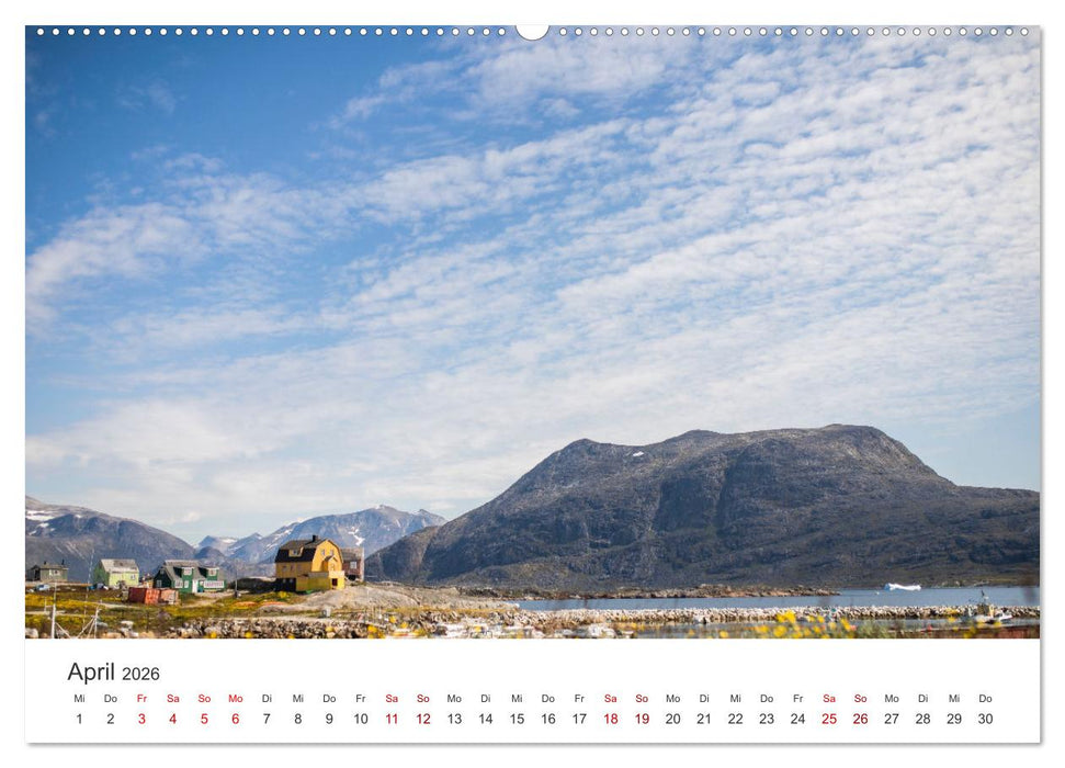 Grönland - Das große Land im Schnee. (CALVENDO Premium Wandkalender 2026)