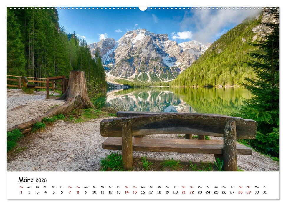 Schönste Berge der Alpen (CALVENDO Premium Wandkalender 2026)