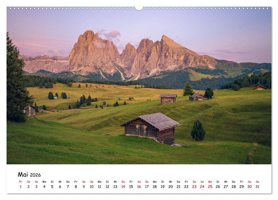 Schönste Berge der Alpen (CALVENDO Premium Wandkalender 2026)