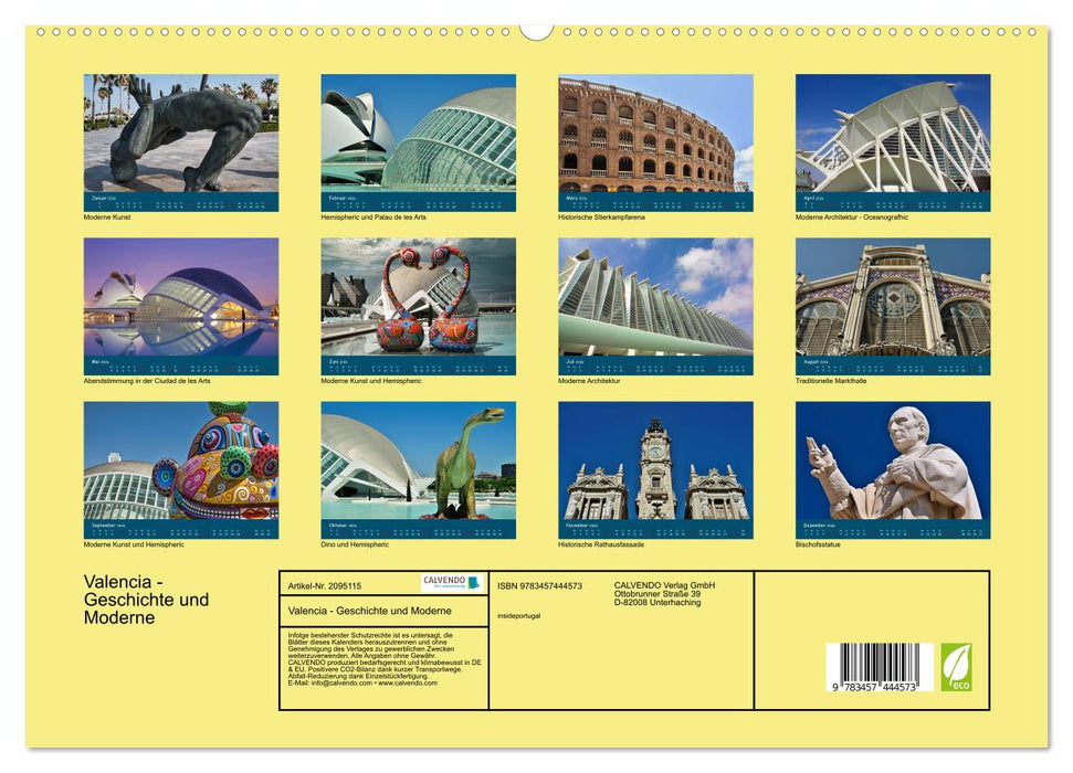 Valencia - Geschichte und Moderne (CALVENDO Premium Wandkalender 2026)