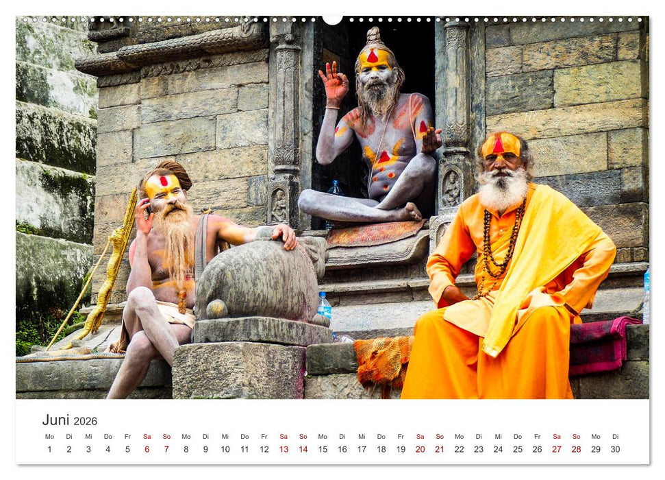 Nepal - Mitten im Himalaya (CALVENDO Premium Wandkalender 2026)