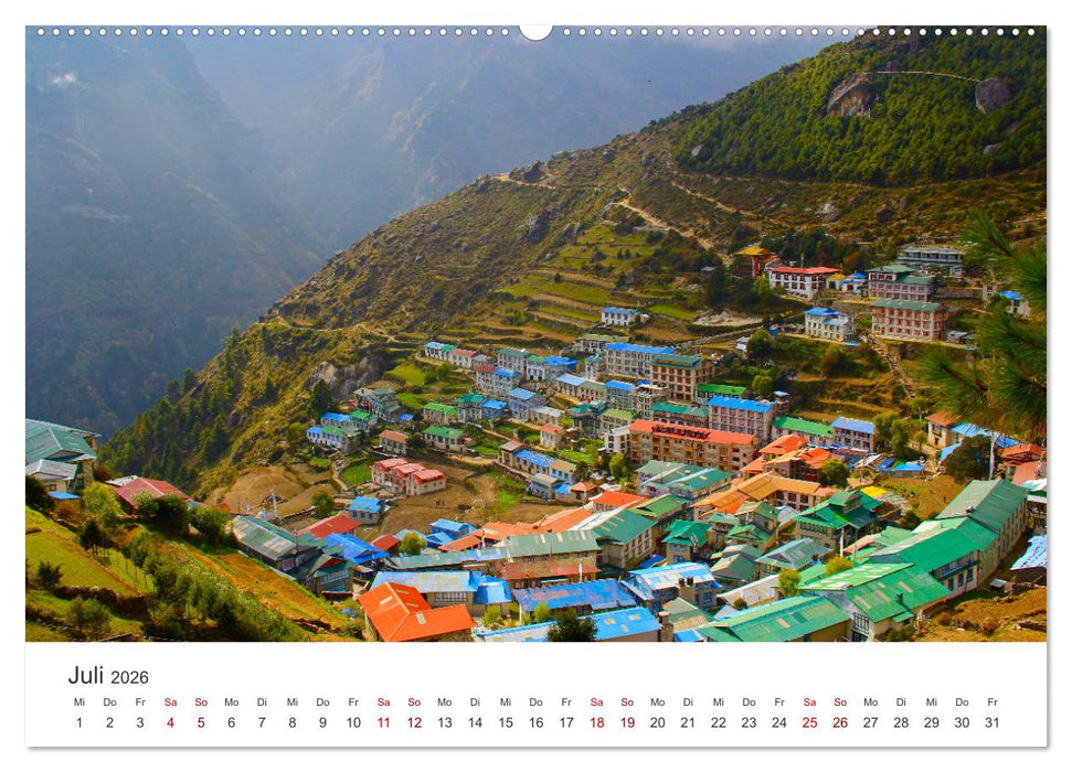 Nepal - Mitten im Himalaya (CALVENDO Premium Wandkalender 2026)