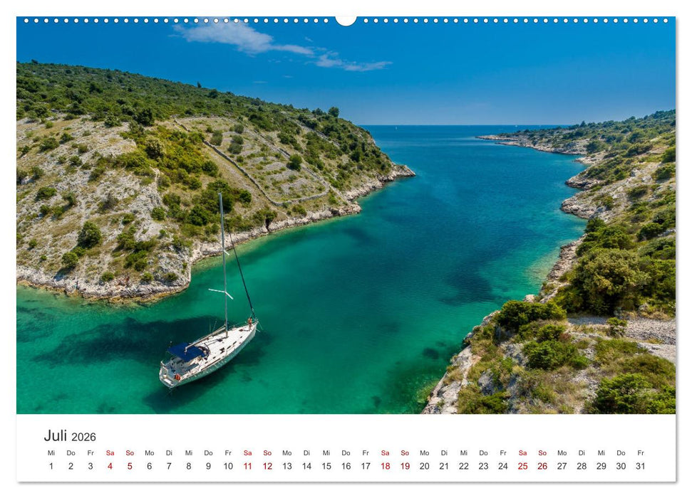 Kroatien - Eine Reise durch traumhafte Landschaften. (CALVENDO Premium Wandkalender 2026)