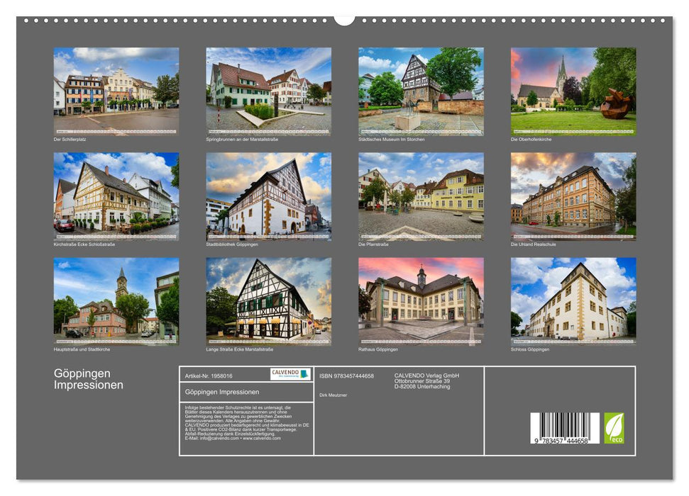 Göppingen Impressionen (CALVENDO Premium Wandkalender 2026)