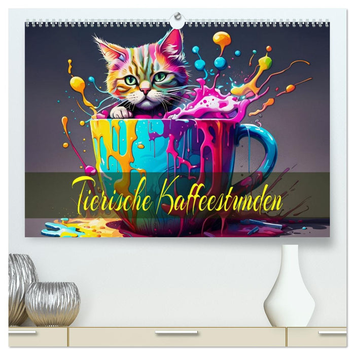 Tierische Kaffeestunden (CALVENDO Premium Wandkalender 2026)