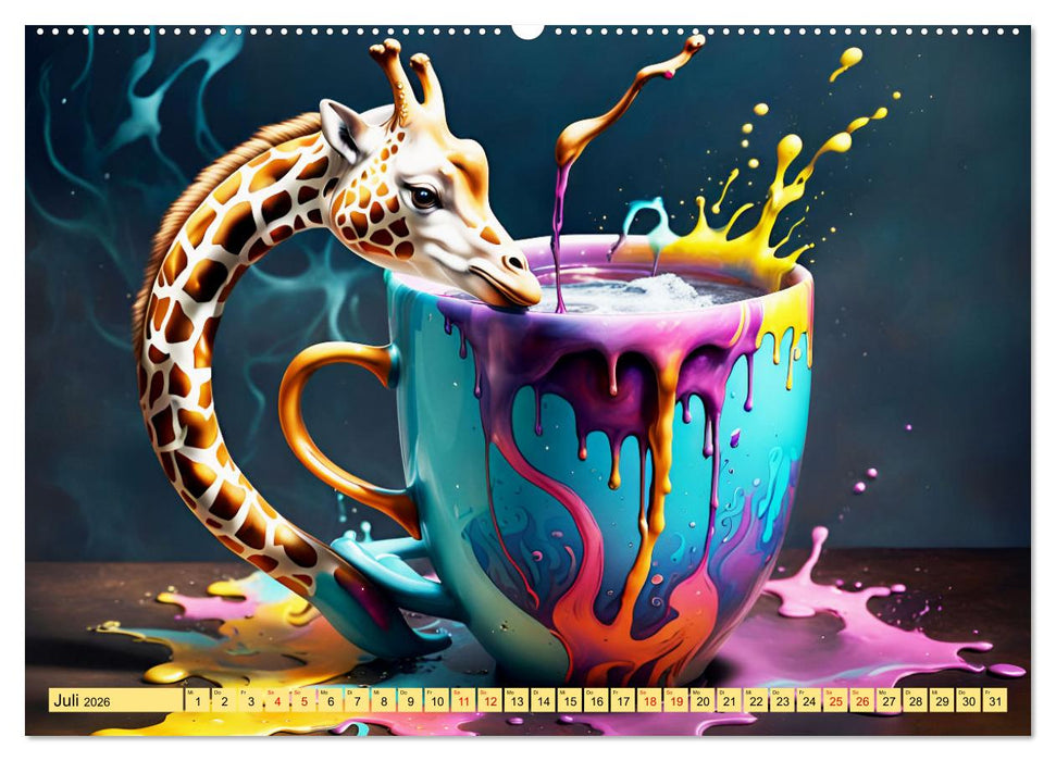 Tierische Kaffeestunden (CALVENDO Premium Wandkalender 2026)