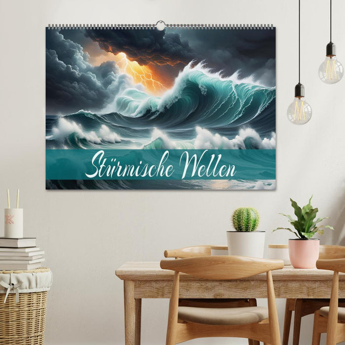 Stürmische Wellen (CALVENDO Wandkalender 2026)
