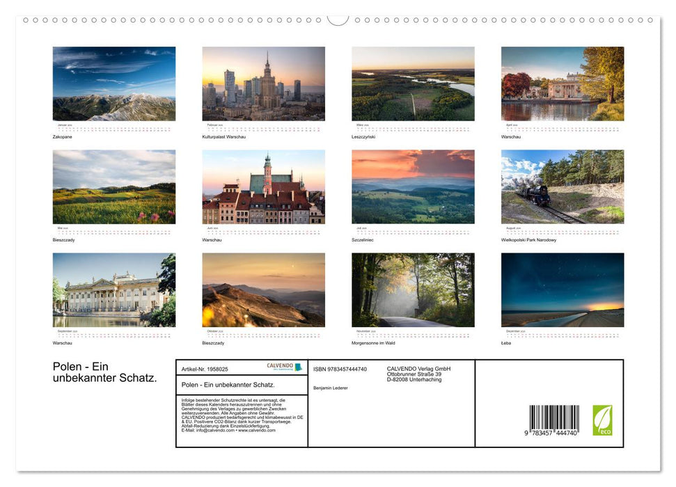 Polen - Ein unbekannter Schatz. (CALVENDO Premium Wandkalender 2026)
