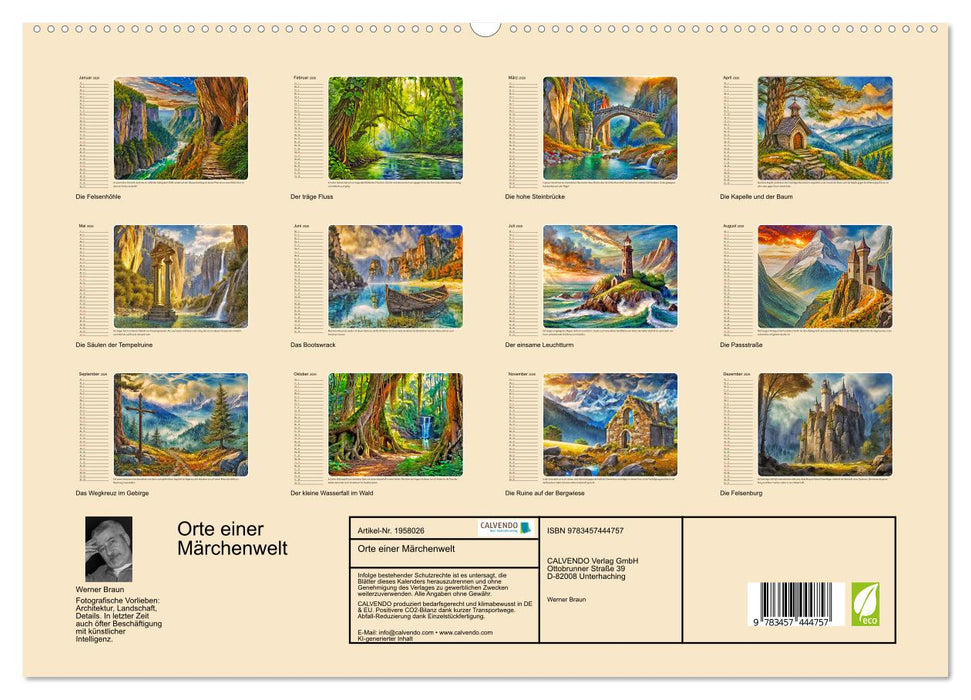 Orte einer Märchenwelt (CALVENDO Premium Wandkalender 2026)
