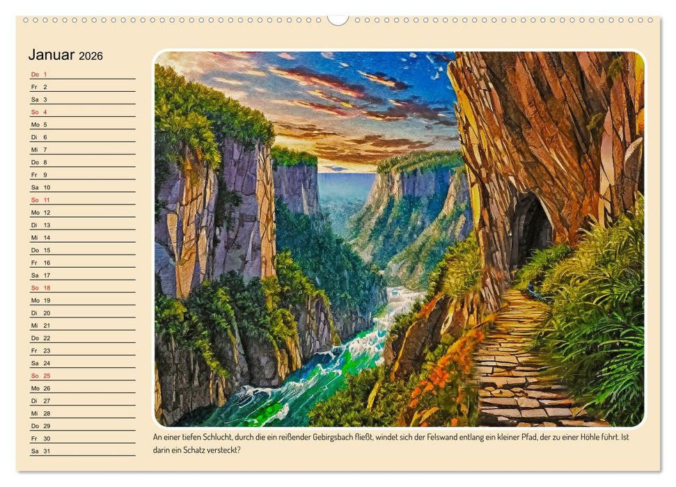 Orte einer Märchenwelt (CALVENDO Premium Wandkalender 2026)
