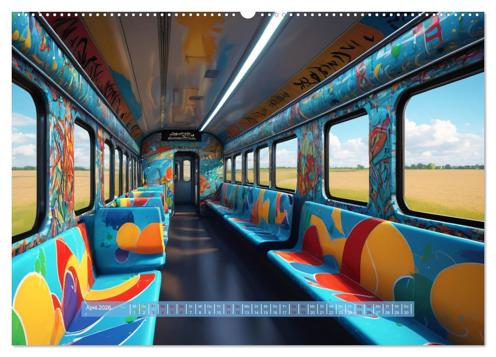 Graffiti Train (CALVENDO Premium Wandkalender 2026)