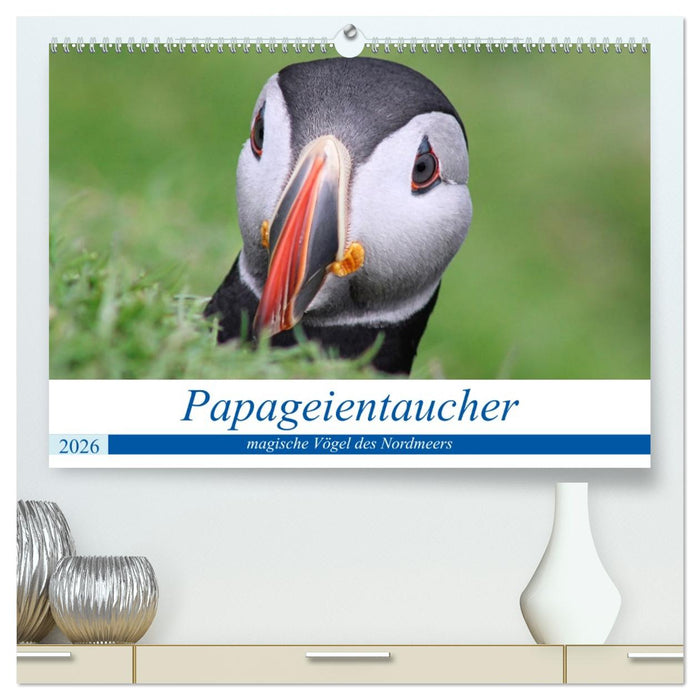 Papageientaucher 2026 - Magische Vögel des Nordmeers (CALVENDO Premium Wandkalender 2026)