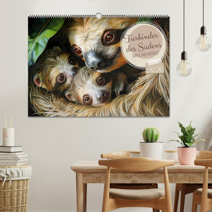 Tierkinder des Südens (CALVENDO Wandkalender 2026)