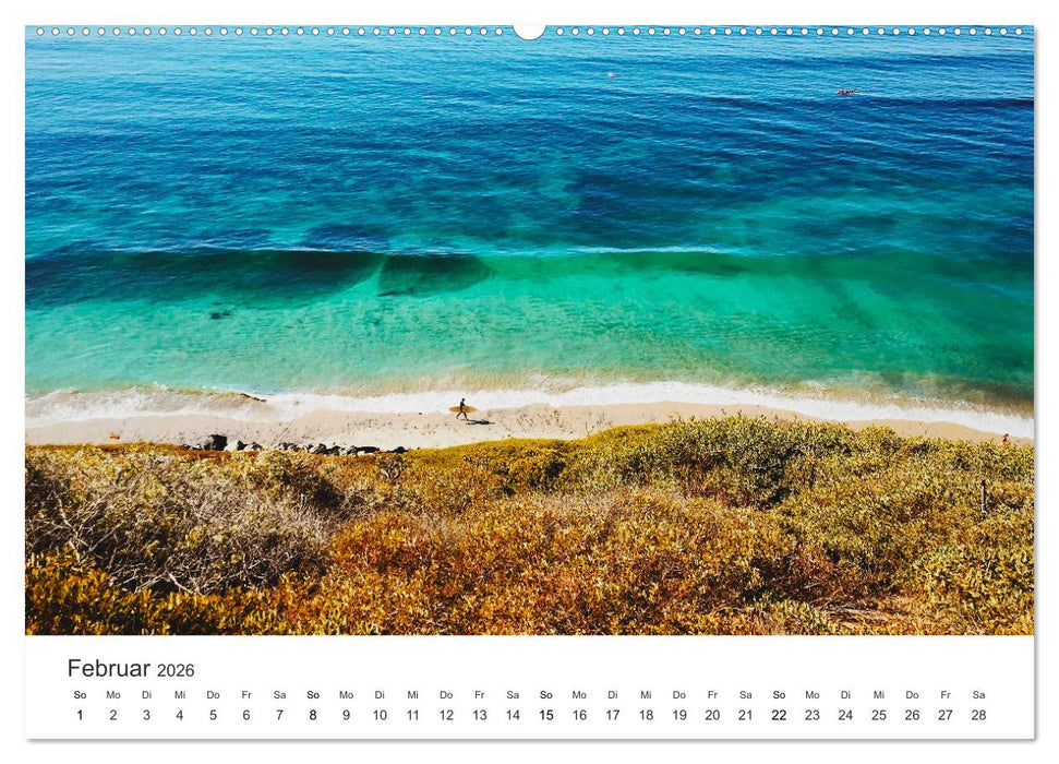 Am Strand von Malibu (CALVENDO Premium Wandkalender 2026)