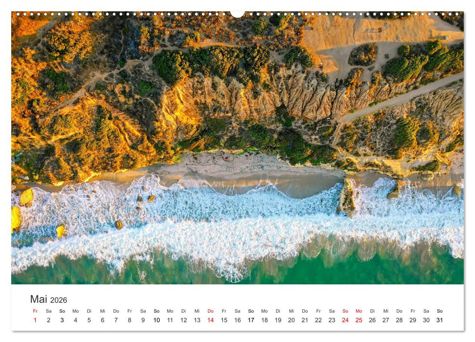 Am Strand von Malibu (CALVENDO Premium Wandkalender 2026)