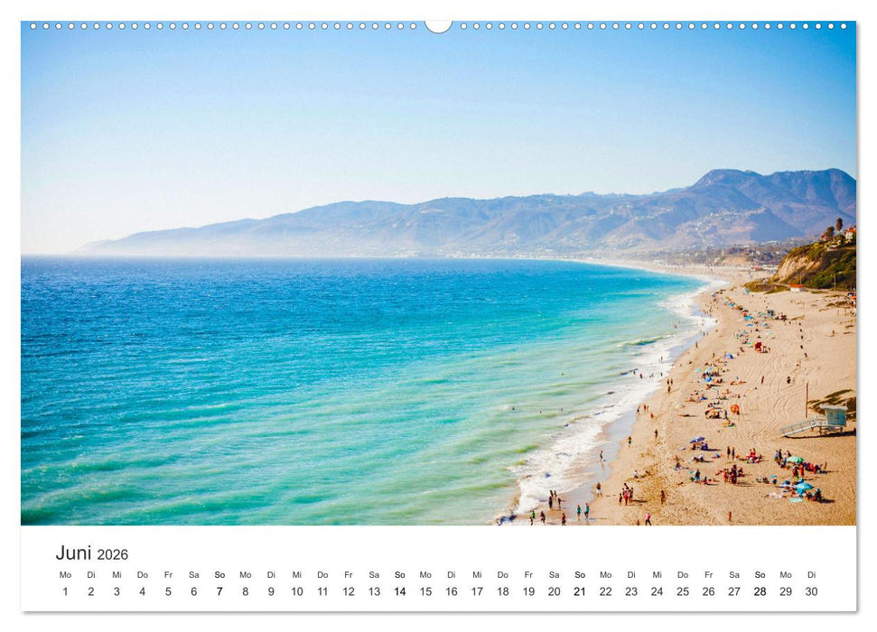 Am Strand von Malibu (CALVENDO Premium Wandkalender 2026)