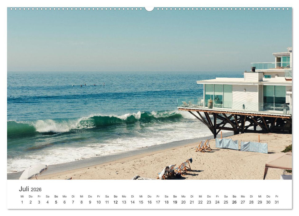Am Strand von Malibu (CALVENDO Premium Wandkalender 2026)