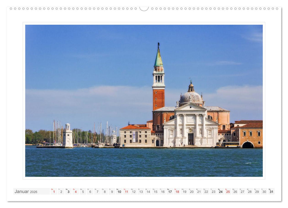 Venedig - Stadt im Meer (CALVENDO Premium Wandkalender 2026)