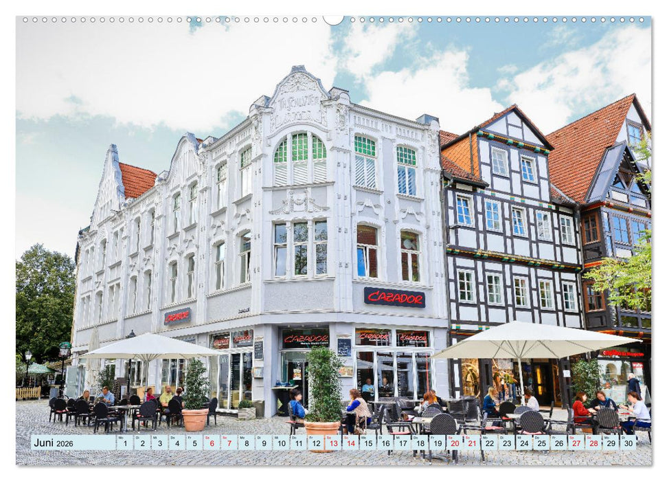 Hameln - Fachwerk und Weserrenaissance (CALVENDO Premium Wandkalender 2026)
