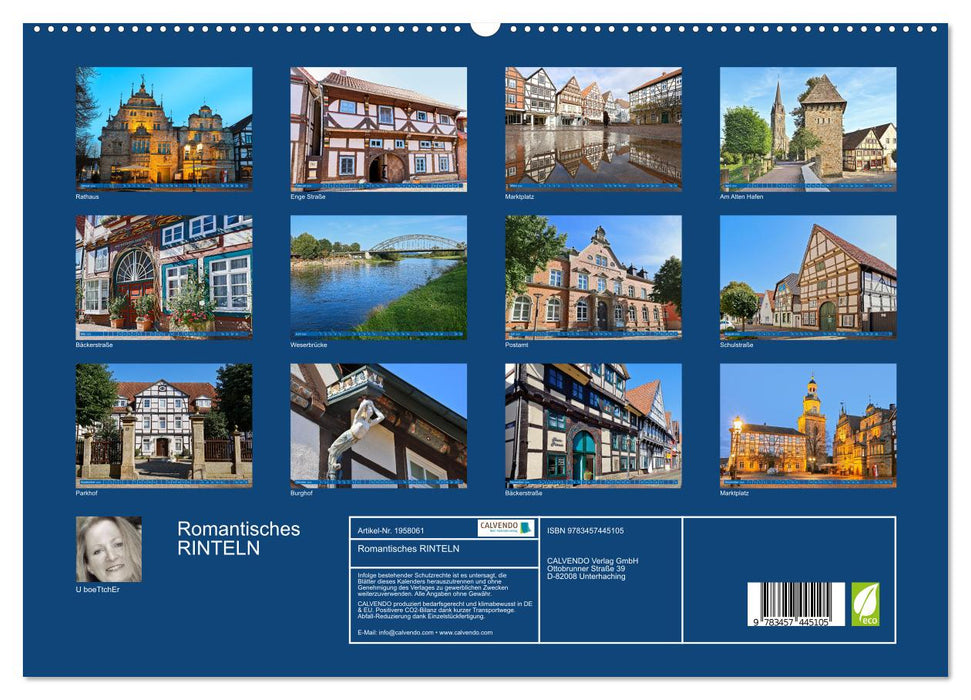 Romantisches RINTELN (CALVENDO Premium Wandkalender 2026)