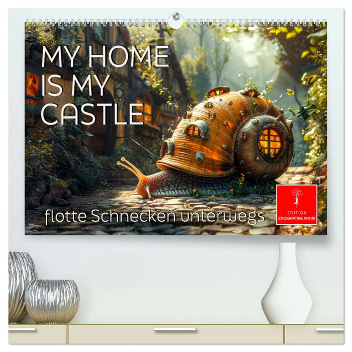 My home is my castle - flotte Schnecken unterwegs (CALVENDO Premium Wandkalender 2026)