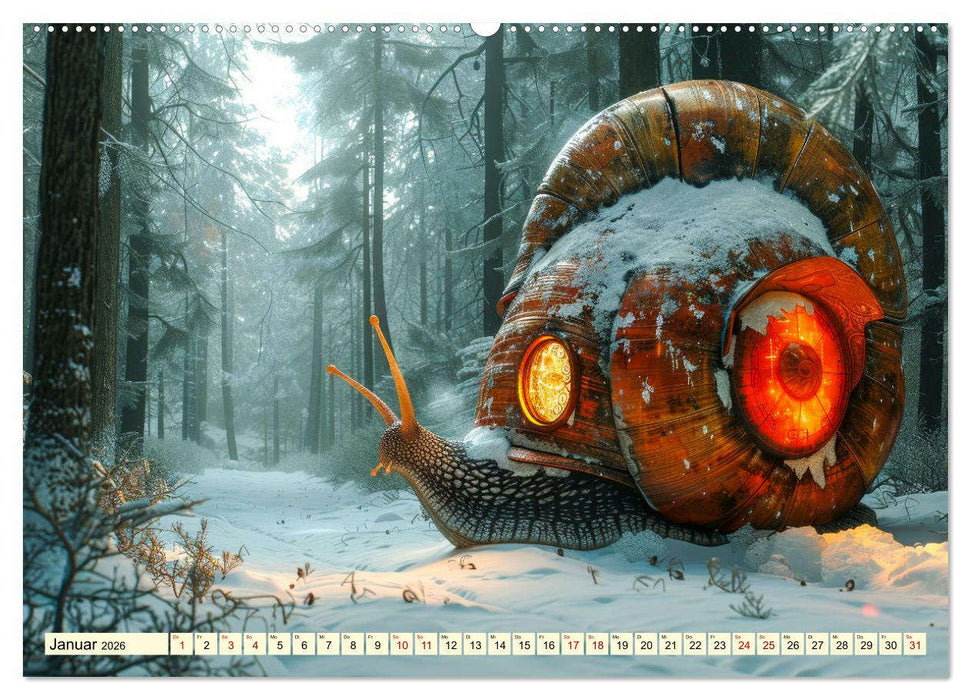 My home is my castle - flotte Schnecken unterwegs (CALVENDO Premium Wandkalender 2026)