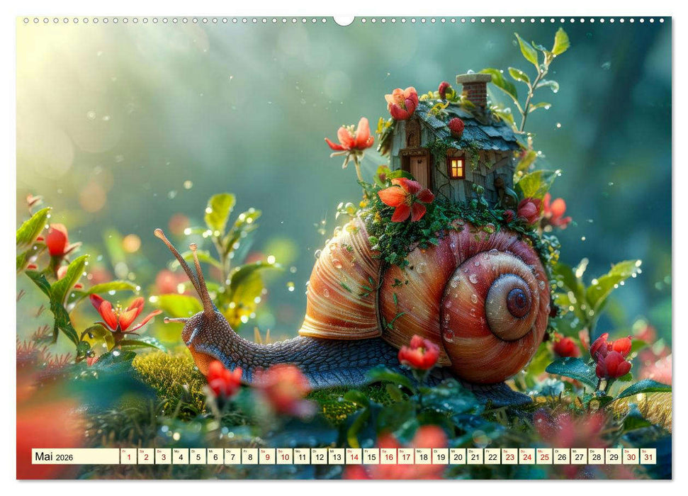 My home is my castle - flotte Schnecken unterwegs (CALVENDO Premium Wandkalender 2026)