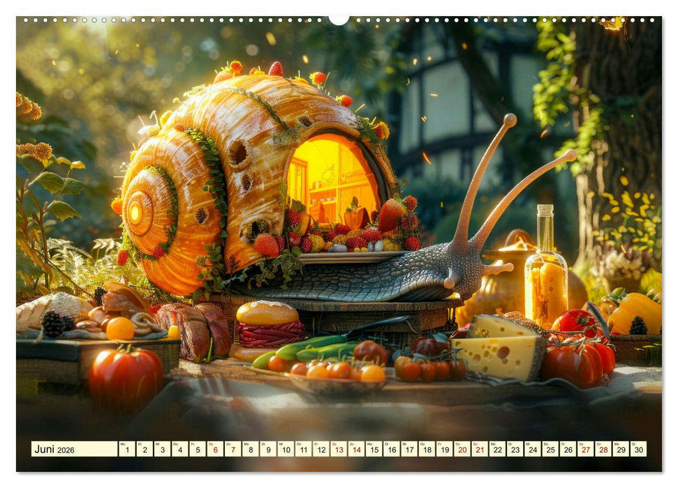 My home is my castle - flotte Schnecken unterwegs (CALVENDO Premium Wandkalender 2026)