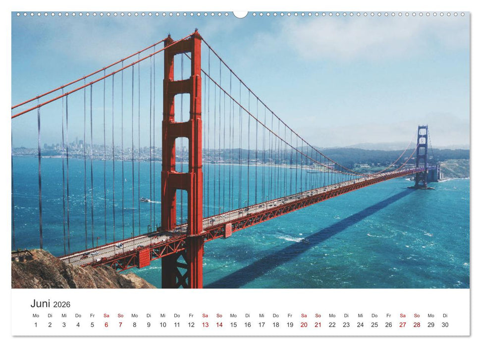 Kalifornien - The Golden State (CALVENDO Premium Wandkalender 2026)