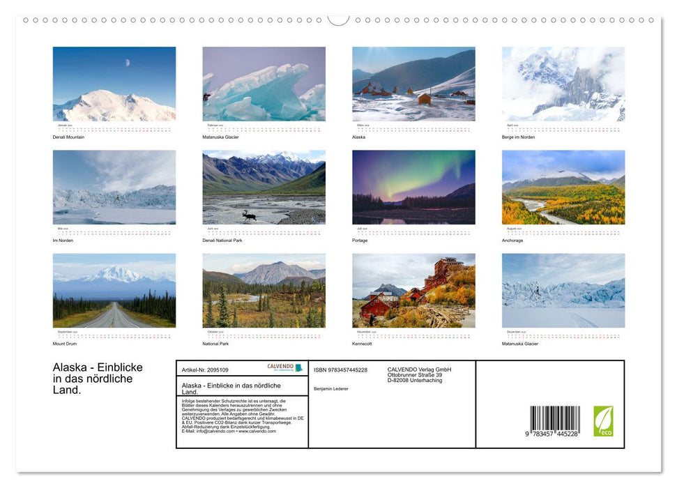 Alaska - Einblicke in das nördliche Land. (CALVENDO Premium Wandkalender 2026)